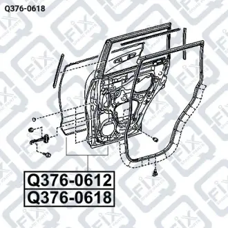 ДВЕРЬ ЗАДНЯЯ ЛЕВАЯ Q-fix Q376-0618