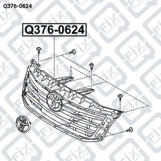 Решітка радіатора Q-fix Q376-0624