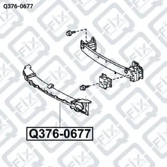 Абсорбер бампера Q-fix Q376-0677