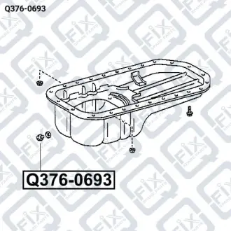 Пробка зливна піддона двигуна Q-fix Q376-0693