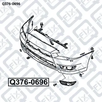 РАМКА ПРОТИВОТУМАННОЙ ФАРЫ ПРАВОЙ Q-fix Q376-0696