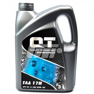 Трансмиссионное масло ТАД17И/85W-90 GL-5, 3л QT-OIL QT2585903