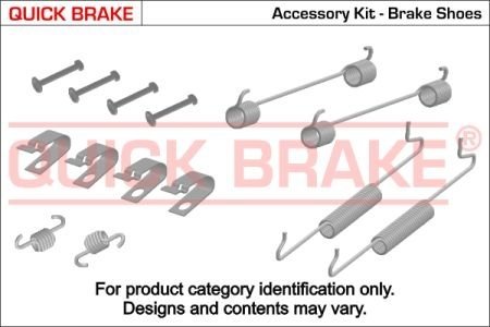 Монтажный набор барабанных колодок QUICK BRAKE 1050005