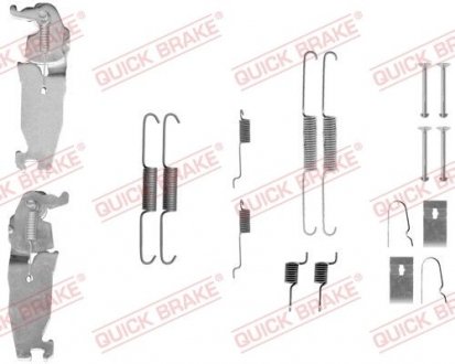 Монтажный набор тормозной колодки QUICK BRAKE 1050811S (фото 1)