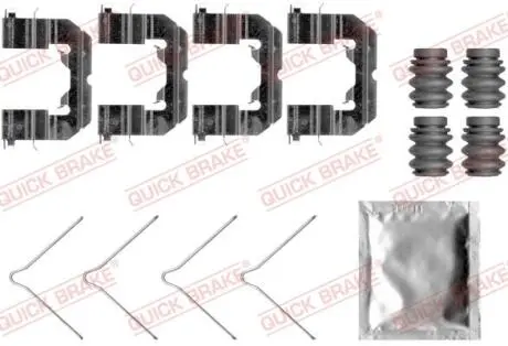 Монтажний набір гальмівних колодок передн HYUNDAI I20 ACTIVE, I20 II OPEL CORSA E 1.0-1.6 11.14- QUICK BRAKE 1090089