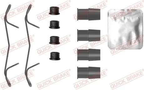 Монтажний набір гальмівних колодок передн TOYOTA AVENSIS 1.6-2.0D 09.97-02.03 QUICK BRAKE 1090125