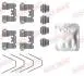 Монтажний набір гальмівних колодок задн HYUNDAI I30 KIA CEED, PROCEED, XCEED NISSAN NOTE 1.0-1.6H 08.12- QUICK BRAKE 1090137 (фото 1)