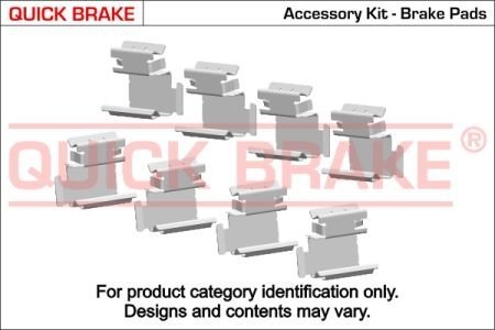 Монтажный набор дисковых колодок QUICK BRAKE 1091106