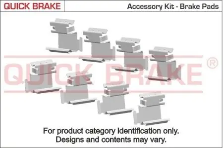 Монтажний набір дискових колодок QUICK BRAKE 1091130