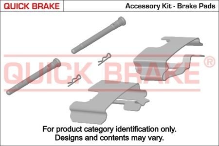 Монтажный набор тормозной колодки QUICK BRAKE 1091210 (фото 1)