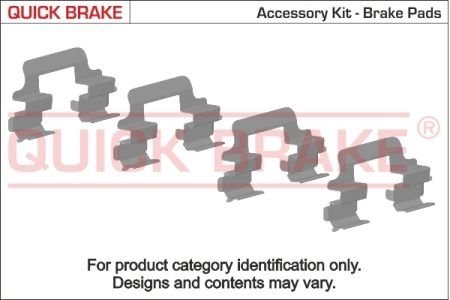 Монтажний набір гальмівної колодки QUICK BRAKE 1091601