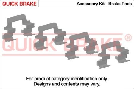 Монтажный набор дисковых колодок QUICK BRAKE 1091724 (фото 1)