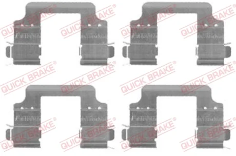 Монтажний набір гальмівних колодок LAND ROVER DISCOVERY I, DISCOVERY III, DISCOVERY IV, RANGE ROVER III, RANGE ROVER SPORT I 2.0-5.0 06.89-12.18 QUICK BRAKE 1091728