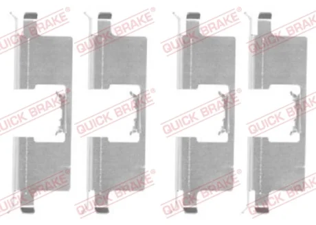 Монтажний набір гальмівних колодок MG MGF, TF ROVER 800 1.6-2.7 10.86-12.09 QUICK BRAKE 1091745