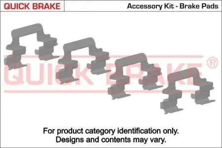 Монтажный к-кт тормозных колодок QUICK BRAKE 109-1826