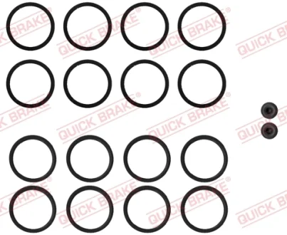 Ремкомплект гальмівного супорта передн Лів/Прав (діаметр поршня: 30) AUDI A6 C6, Q7 3.0-6.0D 03.06-08.15 QUICK BRAKE 1140115