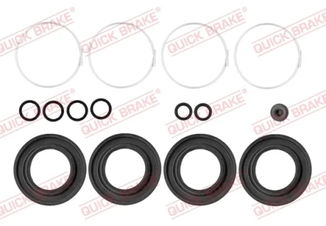 Ремкомплект гальмівного супорта передн Лів/Прав (діаметр поршня: 40) NISSAN 200SX, 300ZX, SILVIA SUBARU IMPREZA TOYOTA CELICA 2.0/2.5/3.0 05.90-12.08 QUICK BRAKE 1140440