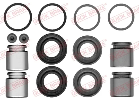 Ремкомплект гальмівного супорта задн Лів/Прав (діаметр поршня: 28, із поршнем) VOLVO S60 I, V70 II, AUDI Q7, JAGUAR S-TYPE II, XJ, PORSCHE 718 BOXSTER, 718 CAYMAN, 911, 911 SPEEDSTER 2.0-6.0D 08.85- QUICK BRAKE 1145425