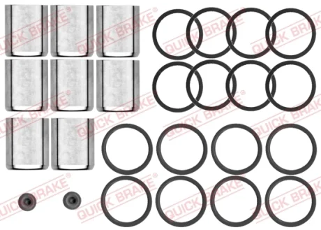 Ремкомплект гальмівного супорта передн Лів/Прав (діаметр поршня: 30, із поршнем) AUDI A6 C6, Q7 3.0-6.0D 03.06-08.15 QUICK BRAKE 1145431