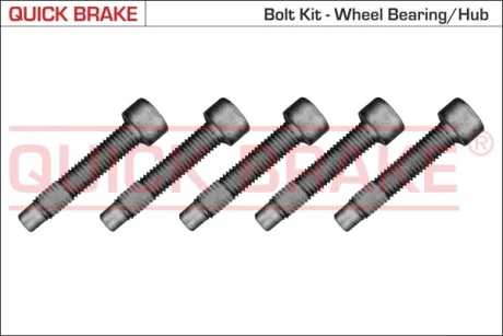 Фото комплект болтів маточини колеса Ford Transit Custom V363/Transit V 12- (К-кт 5 шт) QUICK BRAKE 11633K Комплект болтів маточини колеса Ford Transit Custom V363/Transit V 12- (К-кт 5 шт) QUICK BRAKE 11633K