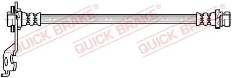 Гальмівний шланг гнучкий задн Лів (довжина 239мм, M10x1/M10x1) KIA PICANTO I 1.0-1.1LPG 04.04-09.11 QUICK BRAKE 22936