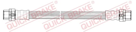 Гальмівний шланг гнучкий задн Лів/Прав (довжина 183мм, M10x1/M10x1) BMW 1 (E81), 1 (E82), 1 (E87), 1 (E88), 3 (E90), 3 (E91), 3 (E92), 3 (E93), X1 (E84) 1.6-4.4 06.04-06.15 QUICK BRAKE 25022