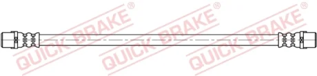 Гальмівний шланг гнучкий задн Лів/Прав (довжина 375мм, M10x1/M10x1) MERCEDES SPRINTER 4-T (B904) VW LT 28-46 II 2.1D-2.9D 02.95-07.06 QUICK BRAKE 25053