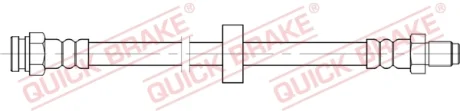 Гальмівний шланг гнучкий задн Лів/Прав (довжина 368мм, M10x1/M10x1) CITROEN JUMPER I, JUMPER II FIAT DUCATO PEUGEOT BOXER 2.0-2.8D 08.01- QUICK BRAKE 32125