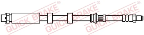 Гальмівний шланг гнучкий передн Лів/Прав (довжина 477мм, M10x1/M10x1) BMW X1 (E84) 2.0/2.0D/3.0 03.09-06.15 QUICK BRAKE 32708