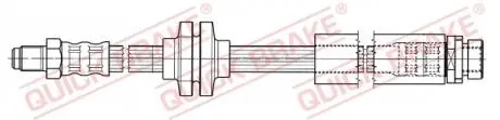 Przewуd ham./TYЈ/ VOLVO S40/V50 04- QUICK BRAKE 35902