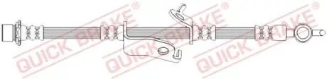 Гальмівний шланг гнучкий передн Лів (довжина 675мм, M10x1/M10x1) TOYOTA AVENSIS 1.6-2.2D 11.08-10.18 QUICK BRAKE 50730