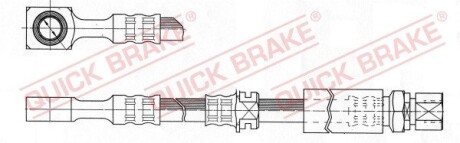 Гальмівний шланг QUICK BRAKE 50.976 (фото 1)