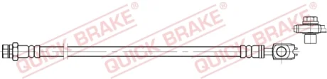 Гальмівний шланг гнучкий задн Лів/Прав (довжина 247мм, M10x1/M10x1) SEAT LEON, LEON SC, LEON ST, LEON ST/KOMBI, LEON/HATCHBACK SKODA OCTAVIA III 1.0-2.0D 09.12-10.20 QUICK BRAKE 59802X