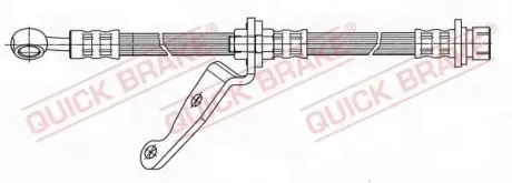 Шланг гальмівний QUICK BRAKE 59901