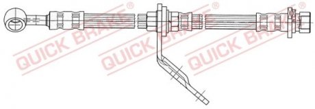 Шланг тормозной QUICK BRAKE 59923 (фото 1)