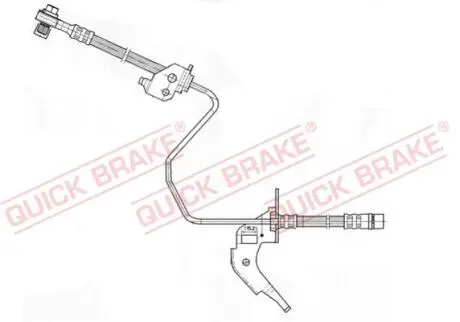 Шланг тормозной QUICK BRAKE 59959X