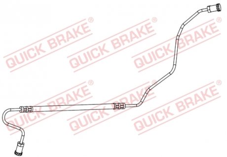 Тормозной шланг (задний) Citroen C3/Peugeot 207 06- (R) QUICK BRAKE 96.018