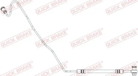 Тормозной шланг (задний) VW Polo/Skoda Fabia 14- (L=680mm) QUICK BRAKE 96.020X