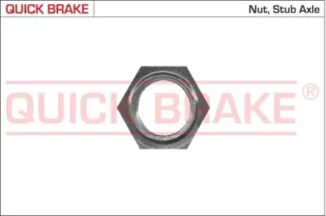 Гайка ступиці колеса QUICK BRAKE 9804