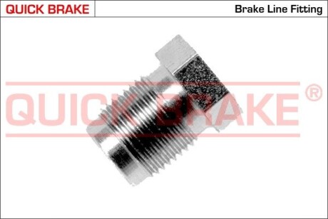 З\'єднувач трубки гальмівний (M12x1/12x18/d=6.5) QUICK BRAKE BX (фото 1)