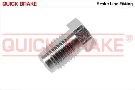 З\'єднувач трубки гальмівний (7/16\'\'x20/12x21.5/d=5.0) QUICK BRAKE PG (фото 1)