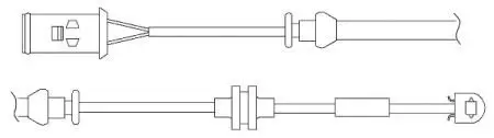 Датчик износа тормозных колодок.) QUICK BRAKE WS0231B
