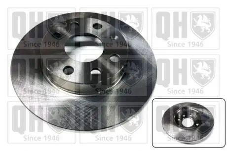 Диск тормозной (передний) Opel Vectra A (236x12.7) QUINTON HAZELL BDC3388