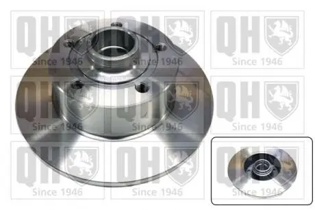 Диск тормозной (задний) Audi A4 94-01 (245x10) QUINTON HAZELL BDC4552