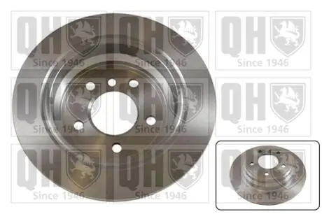 Диск тормозной (задний) BMW 5 (E39) 2.0-2.5 95-03 (298x10) (с покрытием) (полный) QUINTON HAZELL BDC4750