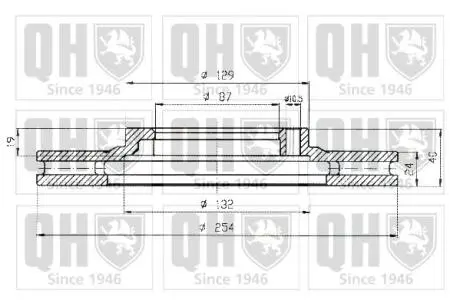 Гальмiвнi диски QUINTON HAZELL BDC5167