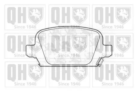 Колодки тормозные (задние) Opel Corsa C 00-12 QUINTON HAZELL BP1267