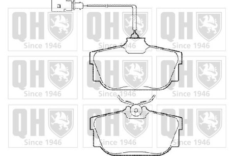 Гальмiвнi колодки дисковi QUINTON HAZELL BP1285