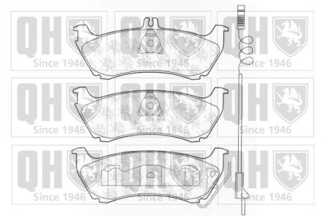 Колодки тормозные (задние) MB M-class (W163) 98-05 QUINTON HAZELL BP1293