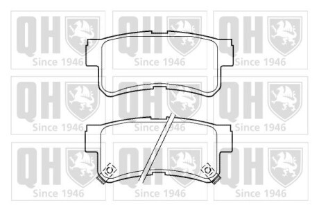 Гальмiвнi колодки дисковi QUINTON HAZELL BP1387